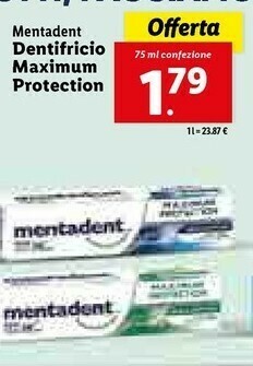 Lidl Dentifricio offerta