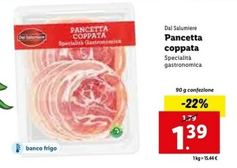 Lidl Pancetta coppata offerta