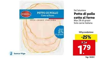 Lidl Petto di pollo cotto al forno offerta