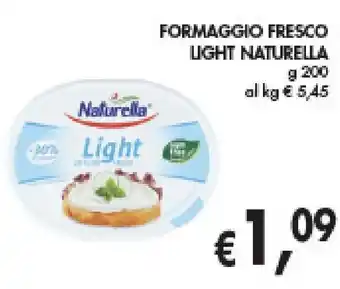 D'Italy FORMAGGIO FRESCO LIGHT NATURELLA  g 200 offerta