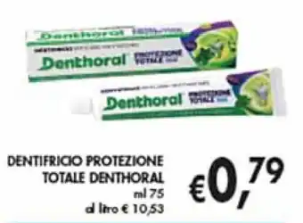 D'Italy DENTIFRICIO PROTEZIONE TOTALE DENTHORAL ml 75 offerta