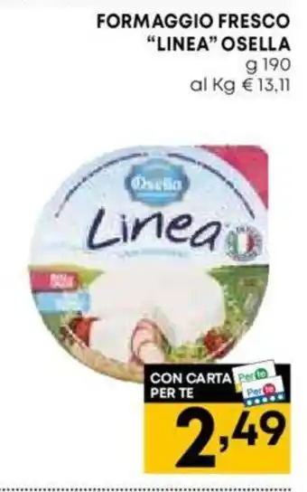 Panorama FORMAGGIO FRESCO "LINEA" OSELLA g 190 offerta