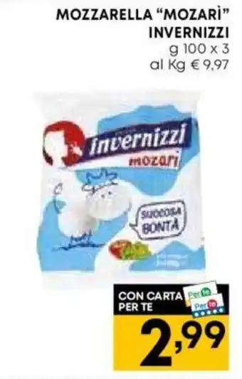 MOZZARELLA “MOZARÌ" INVERNIZZI g 100 x 3