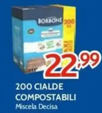 Elettrosintesi CAFFÈ BORBONE 200 CIALDE COMPOSTABILI Miscela Decisa offerta