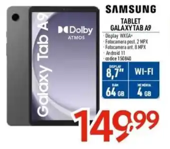 Elettrosintesi SAMSUNG TABLET GALAXY TAB A9 offerta