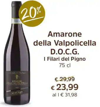Amarone della Valpolicella D.O.C.G. I Filari del Pigno 75 cl