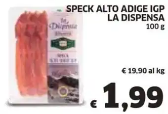 Ecu Discount SPECK ALTO ADIGE IGP LA DISPENSA 100 g offerta