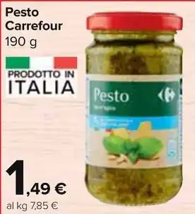 Carrefour Market Pesto Carrefour 190 g offerta