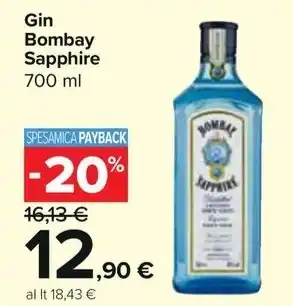 Carrefour Market Gin Bombay Sapphire offerta