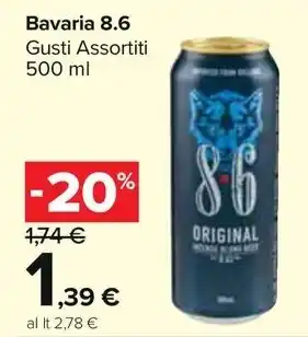 Carrefour Market Bavaria 8.6 Gusti Assortiti 500 ml offerta