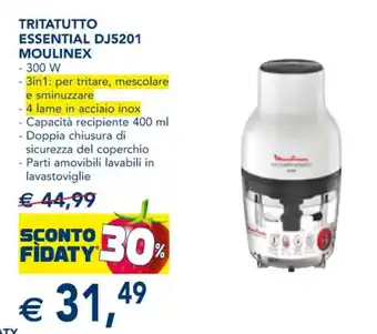 Esselunga TRITATUTTO ESSENTIAL DJ5201 MOULINEX offerta