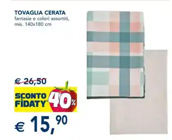 Esselunga TOVAGLIA CERATA offerta