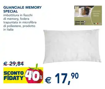 Esselunga GUANCIALE MEMORY SPECIAL offerta