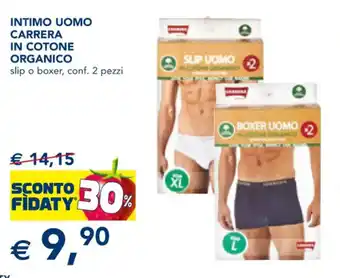 Esselunga INTIMO UOMO CARRERA IN COTONE ORGANICO offerta