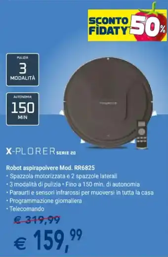 Esselunga Rowenta X-PLORER SERIE 20 Robot aspirapolvere Mod. RR6825 offerta