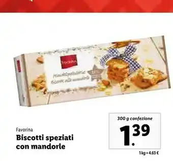 Lidl Biscotti speziati con mandorle offerta