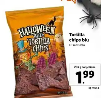 Lidl Tortilla chips blu offerta