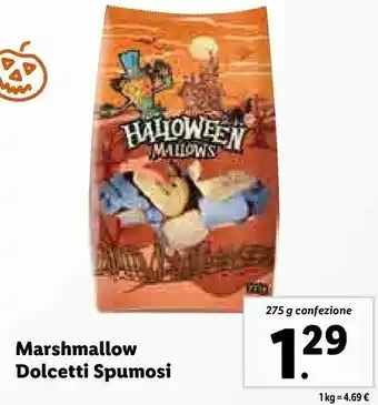 Lidl Halloween mallows - dolcetti spumosi offerta