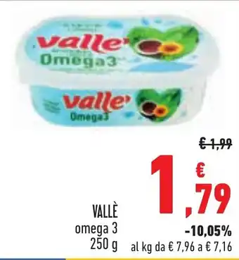 Conad VALLÈ omega 3 250 g offerta