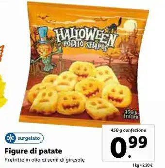 Lidl Lidl - halloween potato shapes 450 g(ml) offerta