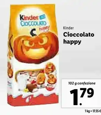 Kinder cioccolato happy