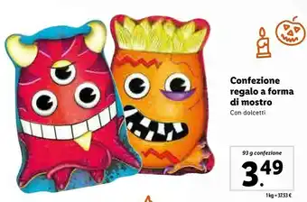 Confezione regalo a forma di mostro