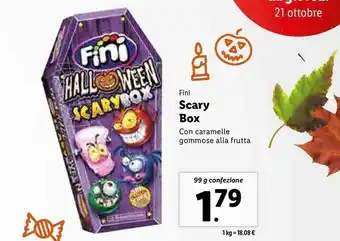 Lidl Fini scary box con caramelle gommose alla frutta offerta