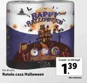 Lidl Fior di carta rotolo casa halloween offerta