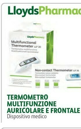 Lloyds Farmacia Termometro multifunzione auricolare e frontale offerta