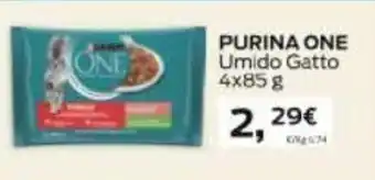 Supermercati Visotto PURINA ONE Umido Gatto 4x85 g offerta