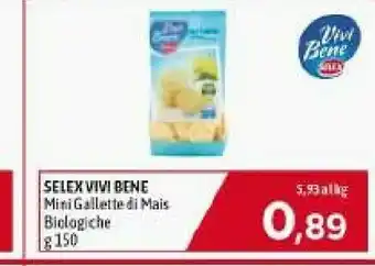 Vivi bene mini gallette di mais bio 150 g(ml)