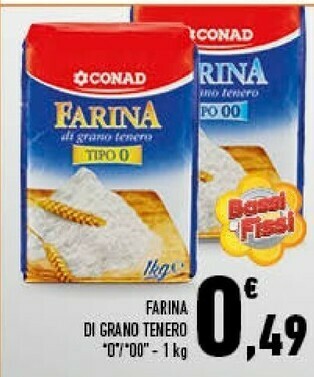 Conad - farina di grano tenero tipo 0 1000 g(ml)