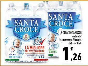 Conad Superstore Santa croce - acqua minerale naturale 1500 g(ml) offerta