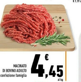 Conad Superstore Macinato di bovino adulto offerta