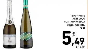 Spazio Conad SPUMANTE ASTI DOCG FONTANAFREDDA dolce, moscato, 75 cl offerta