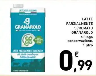 Spazio Conad LATTE PARZIALMENTE SCREMATO GRANAROLO a lunga conservazione, 1 litro offerta