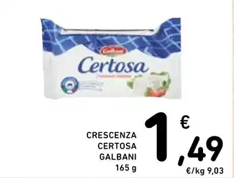 Spazio Conad CRESCENZA CERTOSA GALBANI 165 g offerta