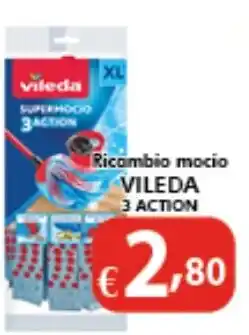 Bernava Ricambio mocio VILEDA 3 ACTION offerta