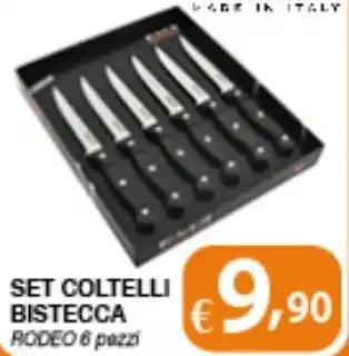 Bernava SET COLTELLI BISTECCA RODEO 6 pezzi offerta