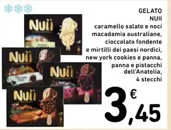 Spazio Conad GELATO NUII caramello salato e noci macadamia australiane offerta
