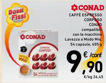 Spazio Conad CAFFÈ ESPRESSO CORPOSO 405 g offerta