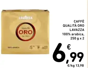 Spazio Conad CAFFÈ QUALITÀ ORO LAVAZZA 100% arabica, 250 g x 2 offerta