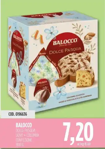 Carico Cash & Carry BALOCCO DOLCE PASQUA UOVO + COLOMBA CONFEZIONE offerta
