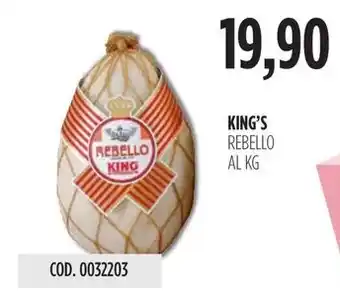 Carico Cash & Carry KING'S REBELLO AL KG offerta