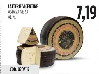 Carico Cash & Carry LATTERIE VICENTINE ASIAGO NERO AL KG offerta