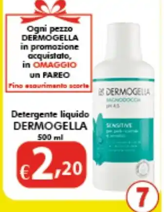 Bernava Detergente liquido DERMOGELLA 500 ml offerta