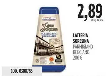 Carico Cash & Carry LATTERIA SORESINA PARMIGIANO REGGIANO 200 G offerta