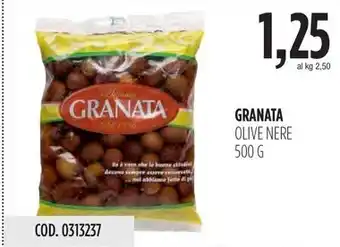 Carico Cash & Carry GRANATA OLIVE NERE 500 G offerta