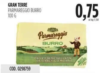 Carico Cash & Carry GRAN TERRE PARMAREGGIO BURRO 100 G offerta