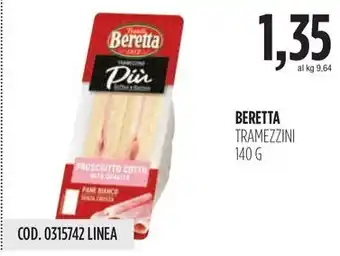 Carico Cash & Carry BERETTA TRAMEZZINI 140 G offerta